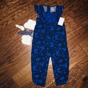 18MO Carters Royal Blue Floral Jumper